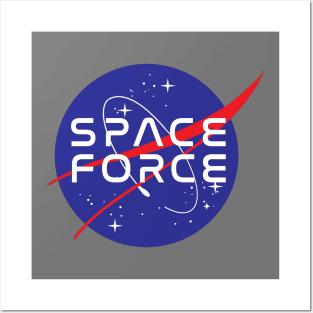 SPACE FORCE NASA logo Posters and Art